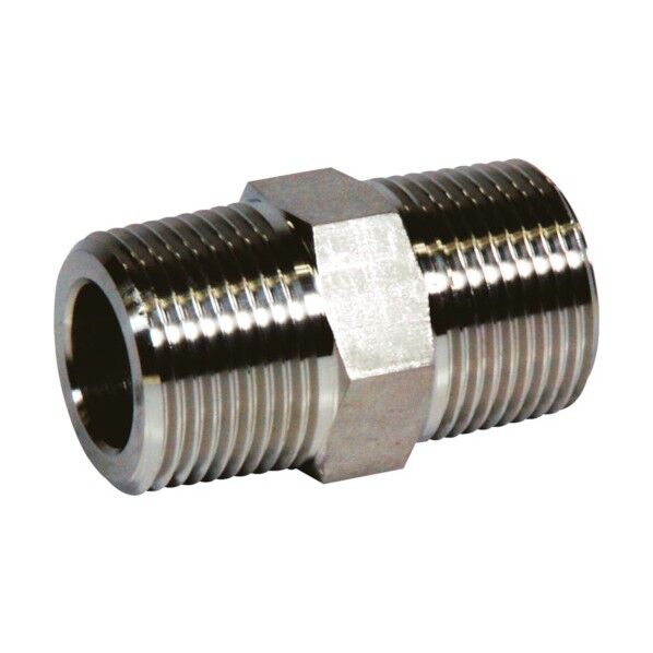 六角ニップル 32A ステンレス SUS316L 6N-PT-32A-SU6L 1点