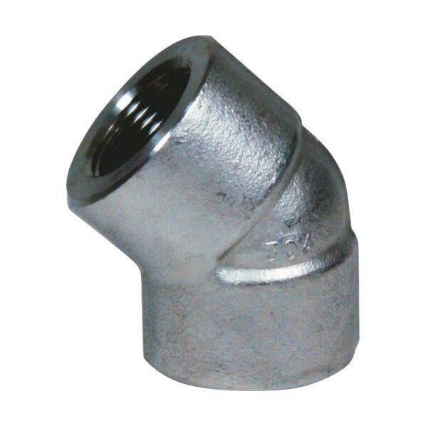 45°エルボ 45E 25A ステンレス SUS304 ねじ込み 45E-PT-25A-SU4 1点