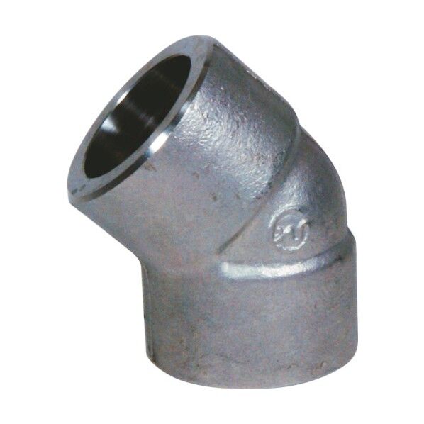 45°エルボ 45E 50A ステンレス SUS304 差し込み溶接 45E-SW-50A-SU4 1点