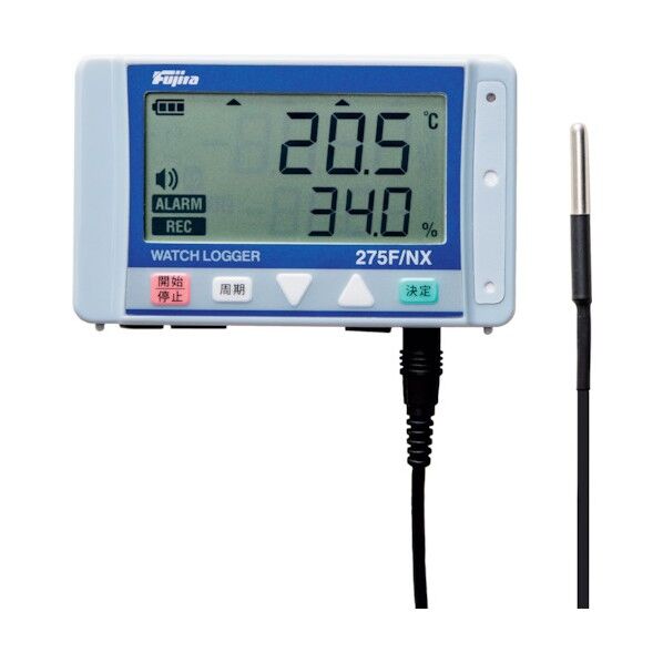 表示付温湿度データロガー(フェリカタイプ) KT275FNX 1点...