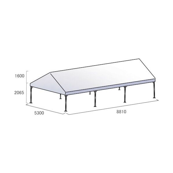 集会用大型テント 3間x5間 天幕白 TOT-35 1点