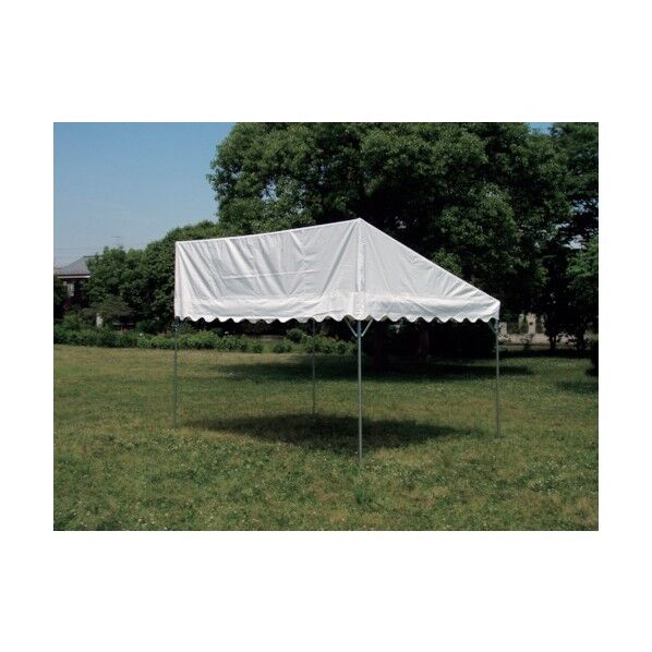 集会用テント 片流れテント 白天幕 1.5間x2間 KT-152 1点