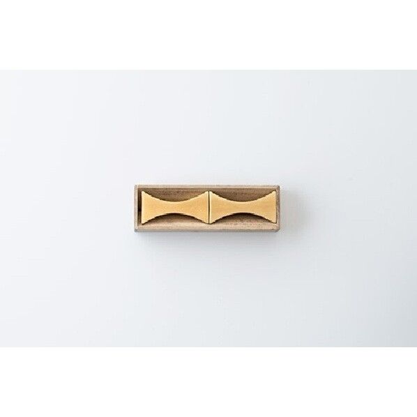メタリスト 箸置き 『閃光』2個入 50×18×10mm 鋳肌 FG-038 1個