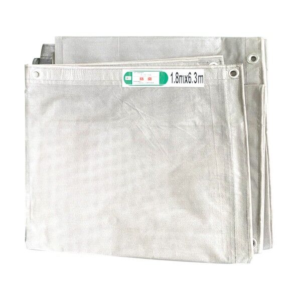 メッシュシート グレー 0.9×6.3m ハトメ450ピッチ 6300008584 1点