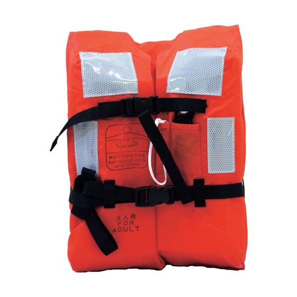 救命胴衣 NS-08 大人用 チョッキ式 胴衣灯なし 6300005548 1点
