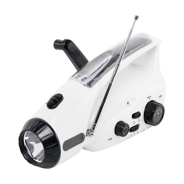 手回し充電式ラジオライト GLHRL-WH 6300026635 1点