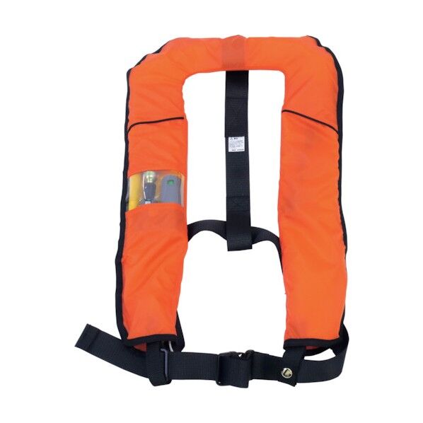 膨脹式救命胴衣(自動膨脹機能付き)オレンジ NS-5000 6300005517 1点