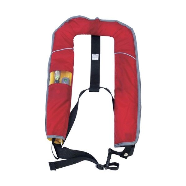 膨脹式救命胴衣(自動膨脹機能付き)レッド NS-5000 6300005518 1点