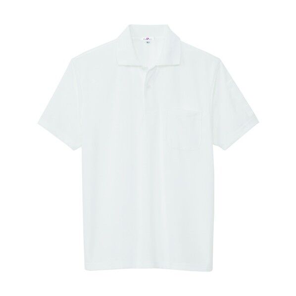 吸汗速乾（クールコンフォート）ペン差し付半袖ポロシャツ（男女兼用） 001ホワイト 3L 10601 1