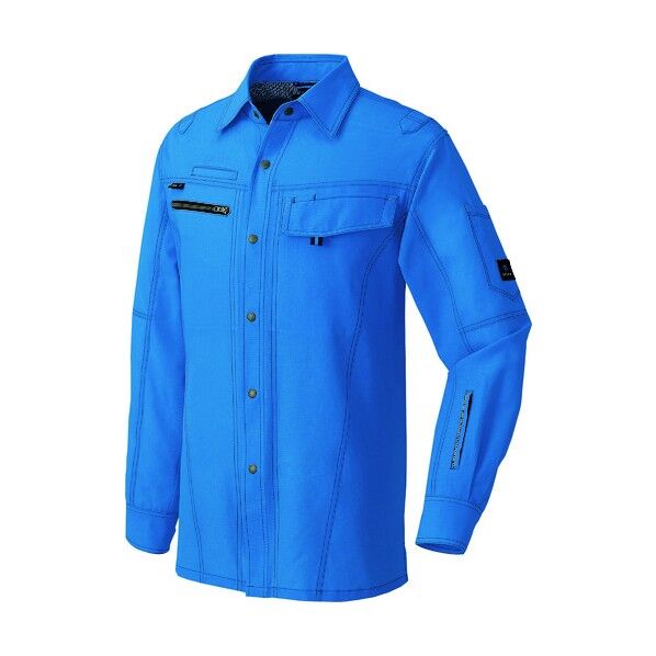 長袖シャツ（男女兼用） 016ロイヤルブルー 5L 30435 1