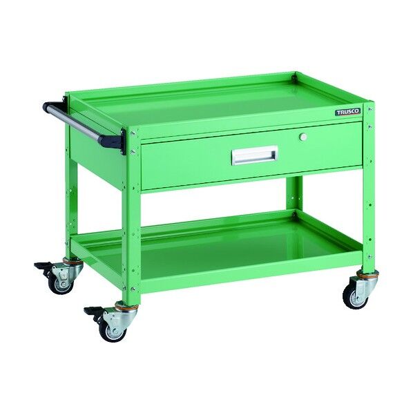 バーディワゴン 750×500 深型1段引出付 ウレタン車輪 ヤンググリーン BDW-672YU-YG 1点...