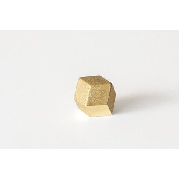 メタリスト ペーパーウエイト菱形 49×35×33mm 鋳肌 FG-017 1個