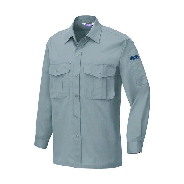 長袖シャツ（男女兼用） 004グレー M 595 1