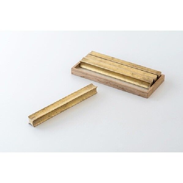 メタリスト カトラリーレスト 『流星 大』4個入 120×12×12mm 鋳肌 FG-005 1個