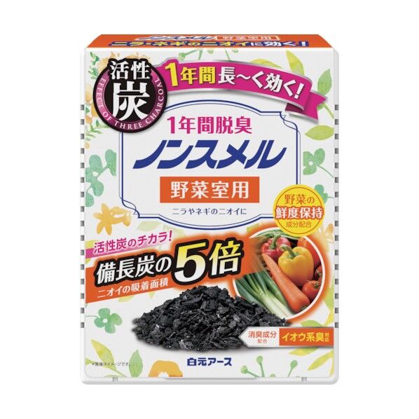 白元アース ノンスメル野菜室用置き型1年間脱臭 01316-0 1点