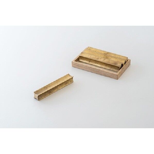 メタリスト カトラリーレスト 『流星 小』4個入 78×12×12mm 鋳肌 FK-F02-04 1個