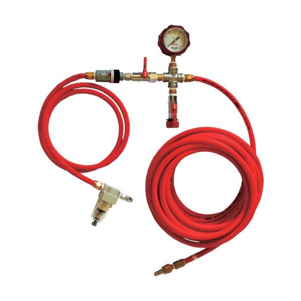 ホーシン 止水ボール用空気注入ホース 大口径用A10m（圧力計付） WSLHA10M 1点...