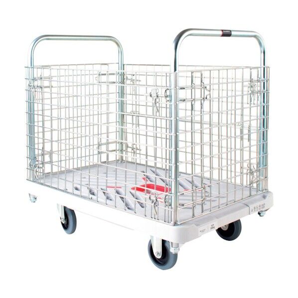 ダンディXシリーズ タイプXA カゴ台車 抗ウイルスハンドル仕様 W935×D605 XA-BW-AC 1点...