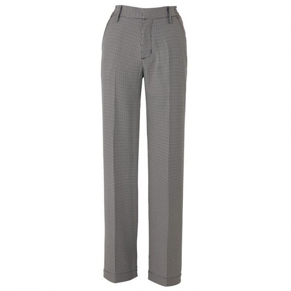 レディース千鳥格子パンツ(ノータック)