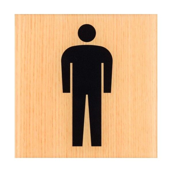 サインプレート ウッドライクマットサイン メープル 100×100mm . WMS1007-1 1枚