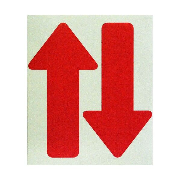 フロア誘導サイン(矢印赤) . FUD325 1枚