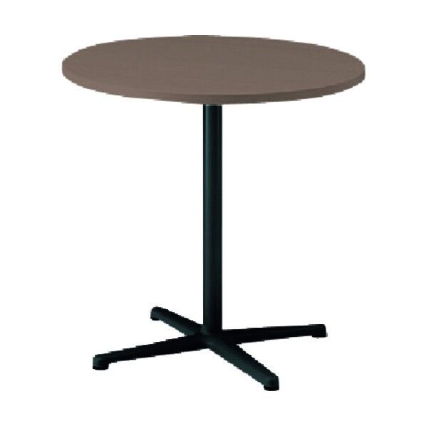 ノットワークカフェローテーブル円型 天板ノルディックバーチ・脚サテンブラック TLL-09C5J-TN 1点