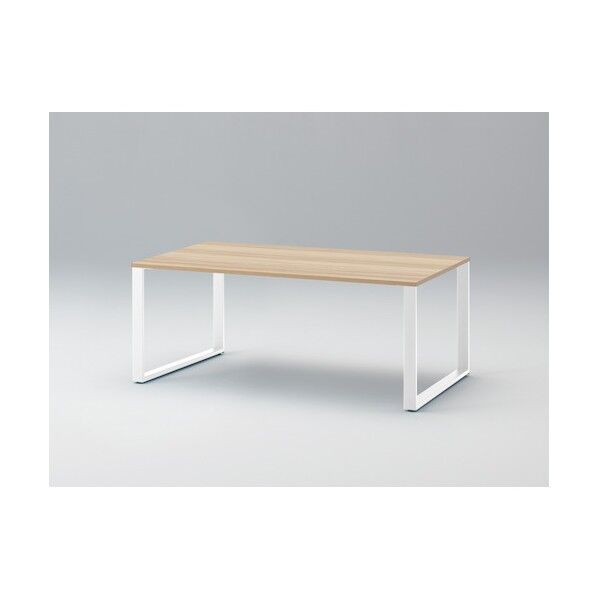 ノットワーク タッチダウンテーブル両面D1100 天板アモナアカシア･脚ホワイト