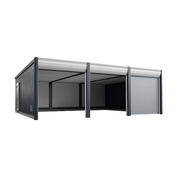 ガレージ アルシア DR-3157HPA-L 高基礎 TypeA 一般型 フランネルグレー A311B3 1台