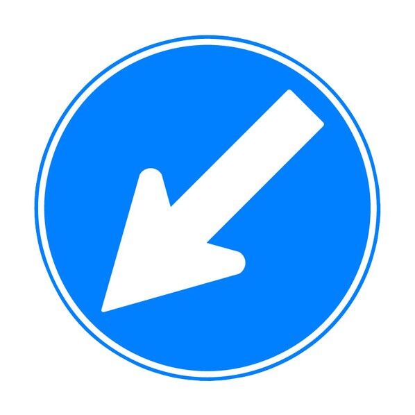 コーンサイン指定方向外 400mm COS-311-F 1点