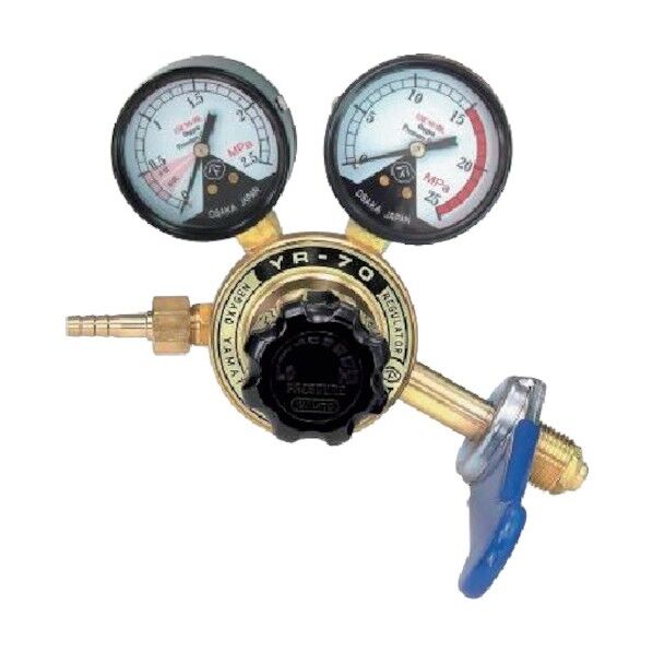 全真鍮製酸素調整器 YR-70(関西式スパナ式) YR70OXWS 1点