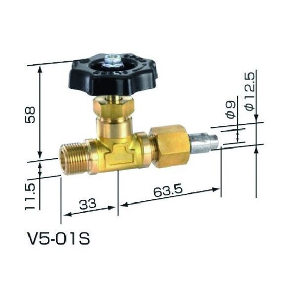 取出口バルブ O2用 V5-01S 1点