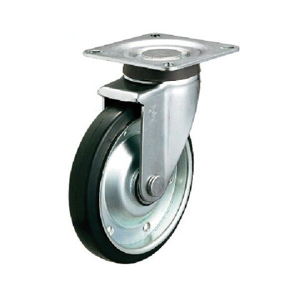 サイレンス型キャスター 自在車プレート式