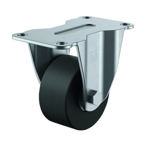 SUS-HR型キャスター 固定車プレート式 径50mm 導電MCナイロン車輪 SUS-HR-50MCE 1個