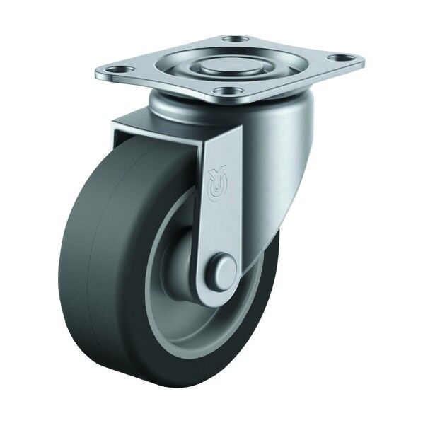 SUS-SG型キャスター 自在車プレート式 径50mm エラストマー車輪 SUS-SG-50EL 1個