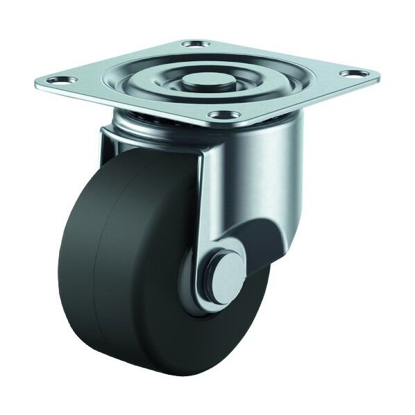 CAL-HG型キャスター 自在車プレート式 径65mm 導電MCナイロン車輪 CAL-HG-65MCE 1個