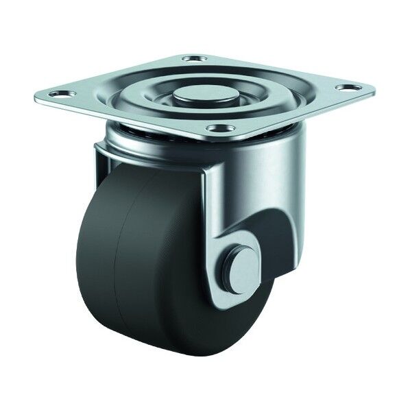 CAL-UHG型キャスター 自在車プレート式 径50mm 導電MCナイロン車輪 CAL-UHG-50MCE 1個