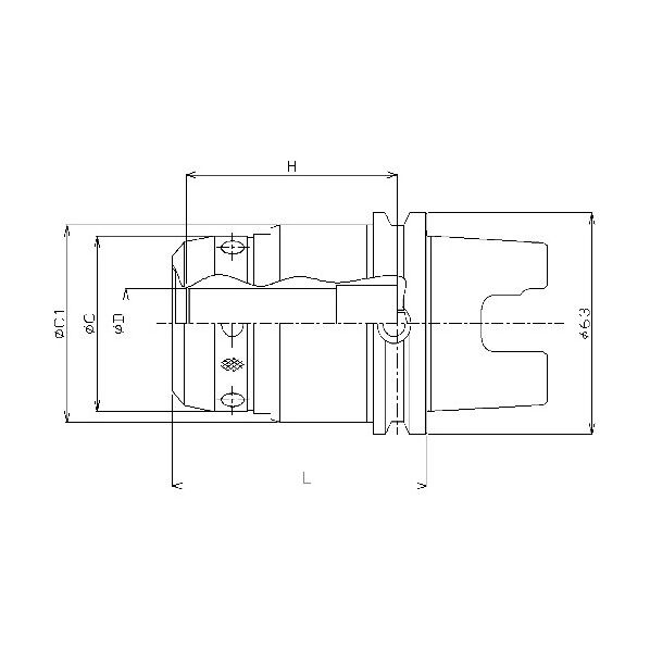 KM63XMZ-ARH/ミーリングチャック KM63XMZ-ARH20-80Y-D 1点