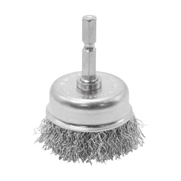 1/4HEX ワイヤーブラシ スチール カップ型 11-12137 1点