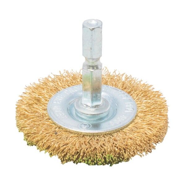 AP 1/4HEX ワイヤーブラシ 真鍮 ホイール型 2011000012151 1点