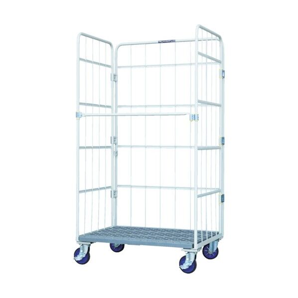 床板プラスチック製カゴ車 1100x800x2000 WKP-1180H 1点