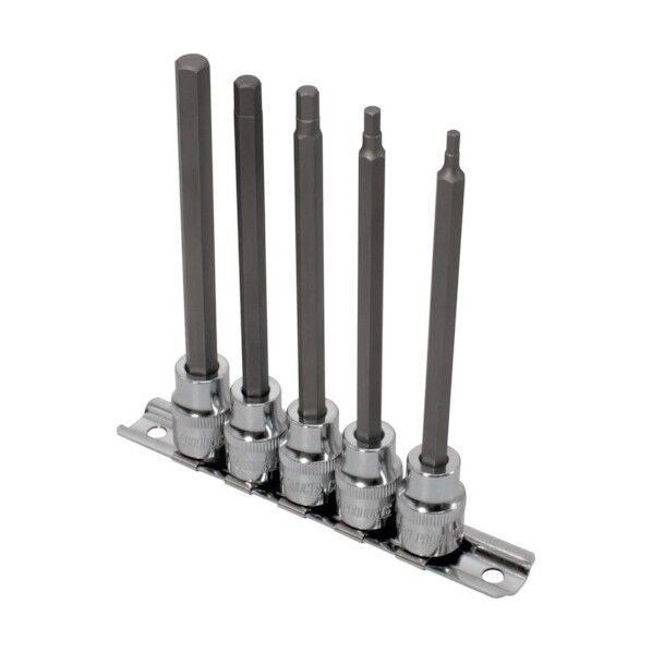 AP 3/8DR ビットソケット ロングHEX セット 5点 2002000030320 1点