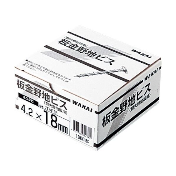 ステンレス 板金野地ビス 4.2×18 717418S 1000個
