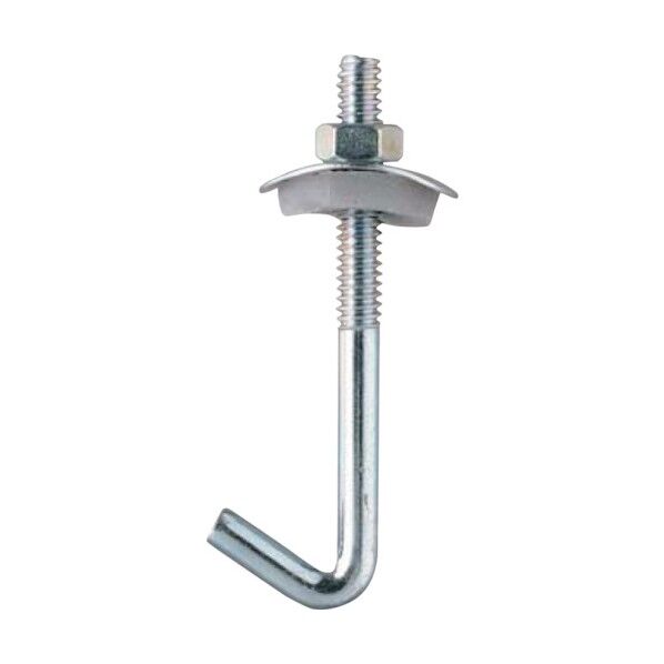 フックボルトセット シーリングパッキン付 座金外径23mm 1/4X38 432038H 100本