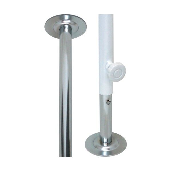 伸縮ポール 白 900-1350mm EMP-047 1本