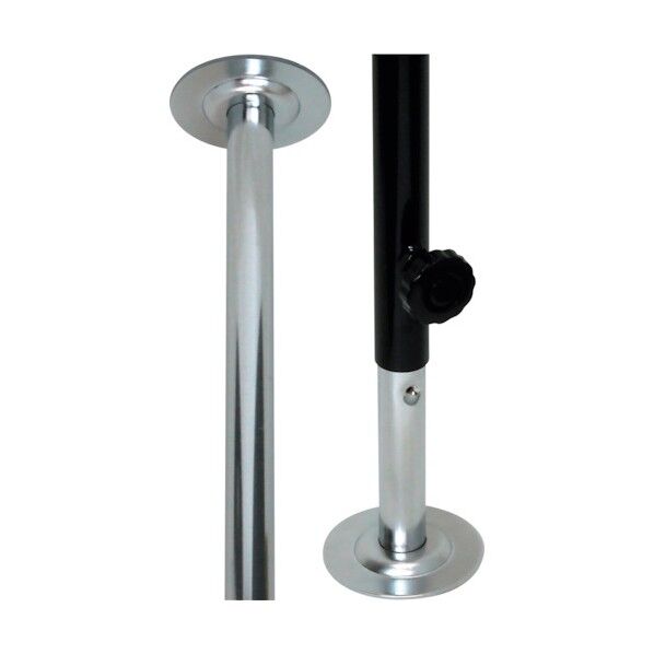 伸縮ポール 黒 1350-2050mm EMP050 1個