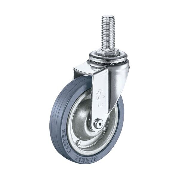 Eシリーズねじ込みタイプ自在プレスタイヤ車100mm 平戸車 420EAPR100 1個