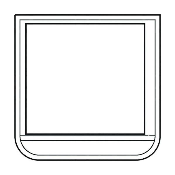 ポケット胸章 ワニ口タイプ 白 368-121 1点