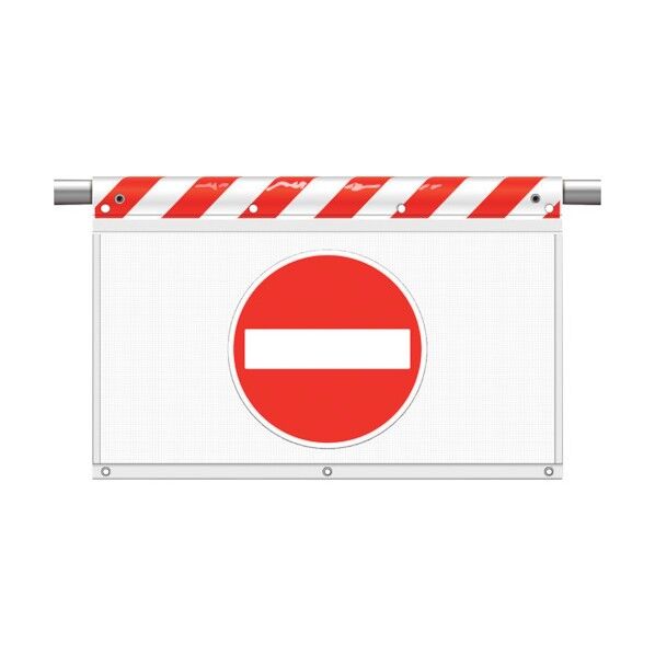 風抜けメッシュ標識 進入禁止(反射) 341-92 1点