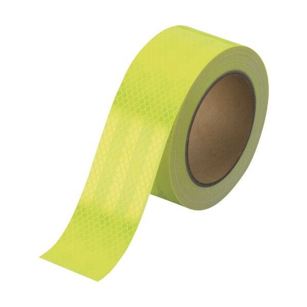 蛍光プリズム高輝度反射テープ 蛍光黄緑 864-86 1点