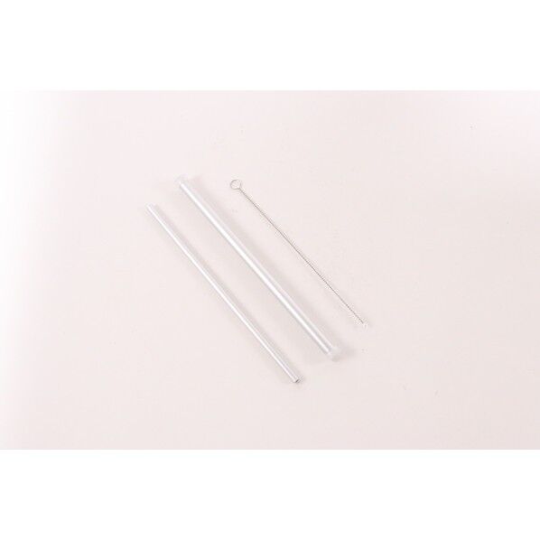 アルミクールストロー ケース･ブラシ付 シルバー